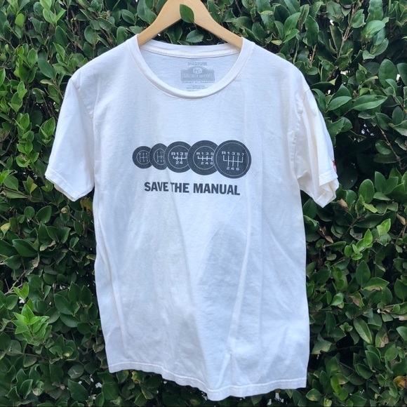 Hunziker Apparel “Save The Manual” Print Tee - Picture 1 of 4
